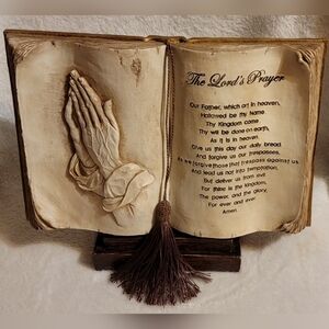 Vintage The Lord's Prayer Bible Decoration